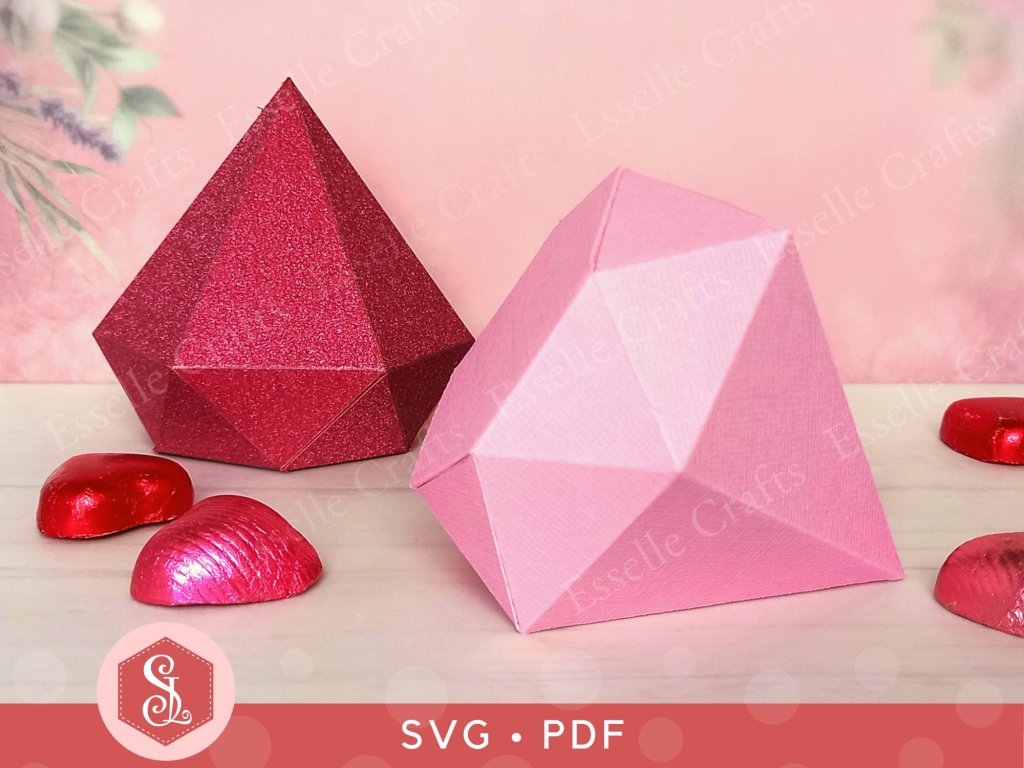 Diamond Gem Favour Boxes by Esselle Crafts