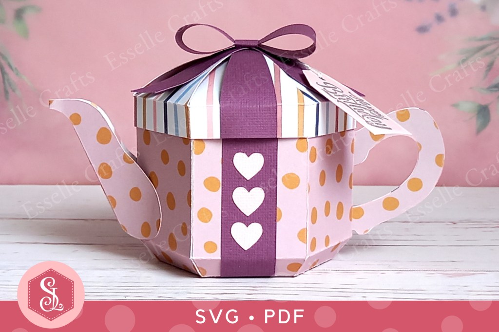 Present Teapot Box by Esselle Crafts