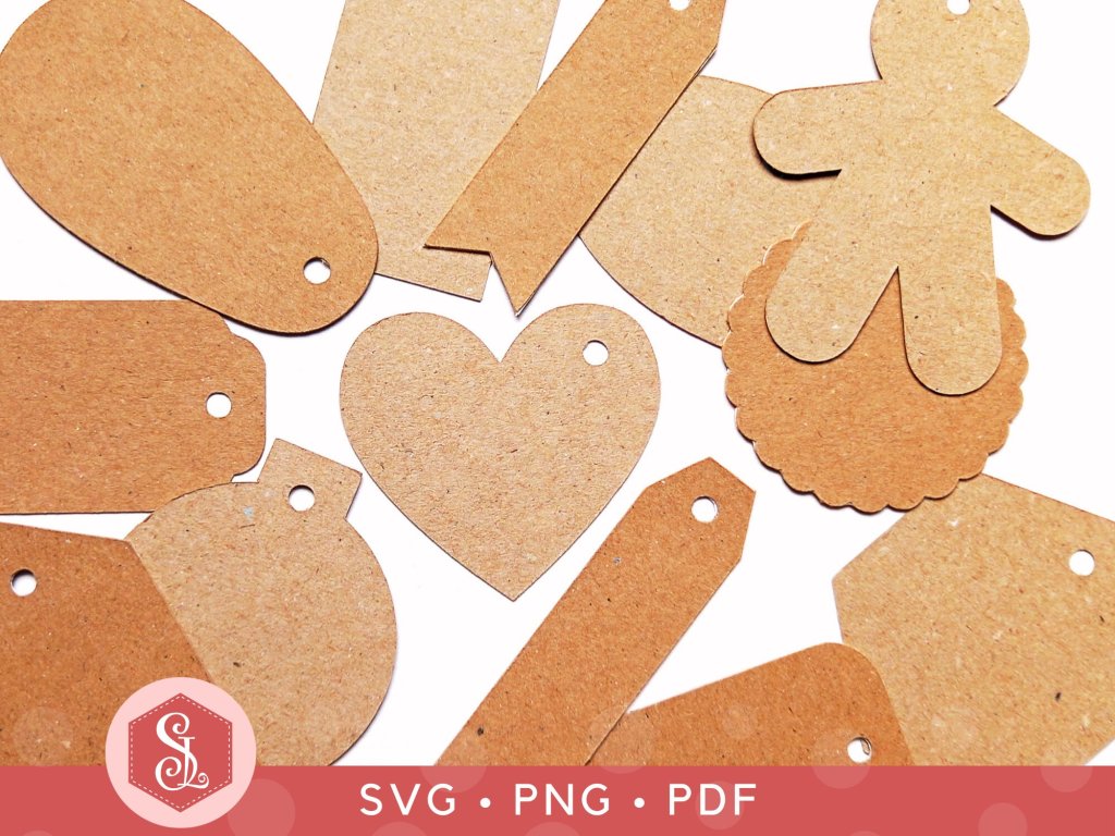 Set of 15 gift tag shapes by Esselle Crafts