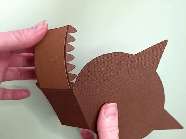 Brown Tabby Cat Favour Box Assembly by Esselle Crafts