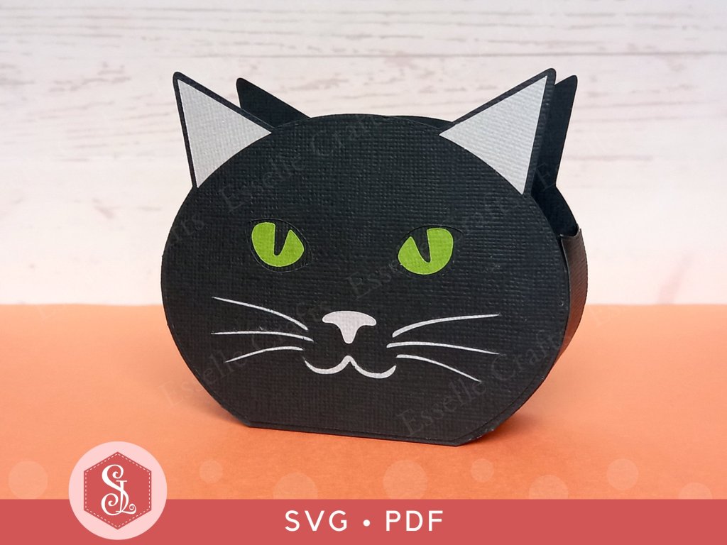 Black Cat Favour Box by Esselle Crafts