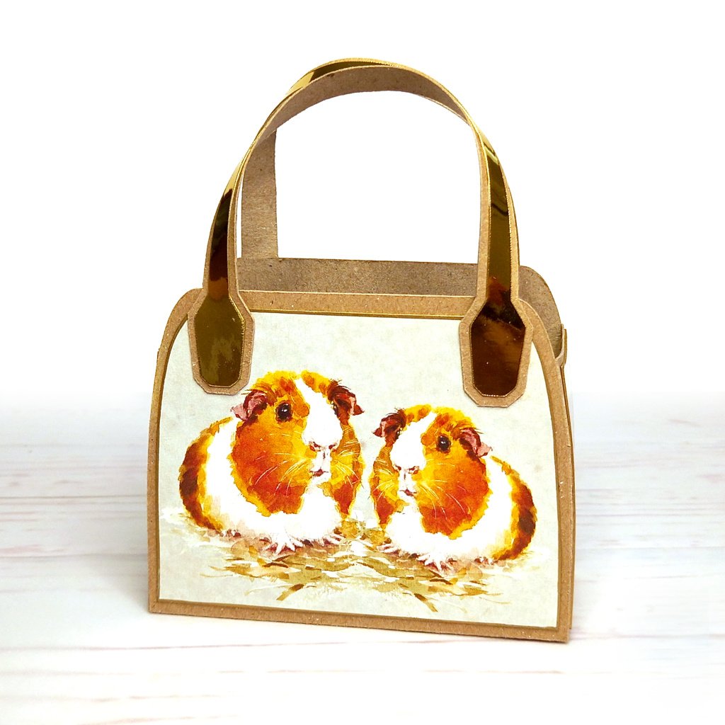 Guinea Pig Upcycled Favour Bag by Esselle Crafts