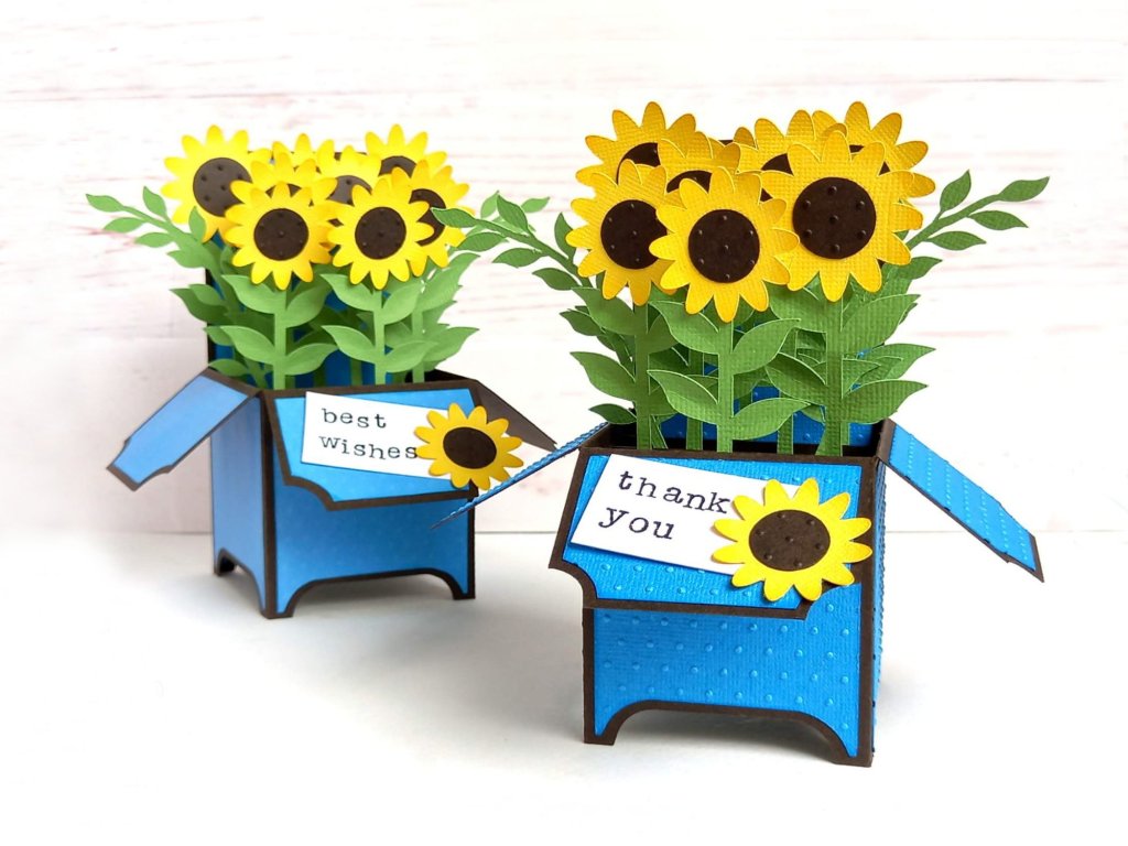 Sunflower Box Cards by Esselle Crafts