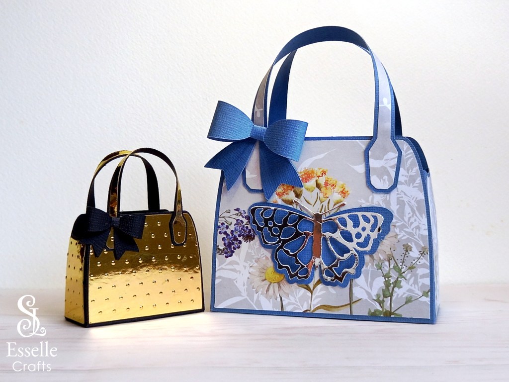 Mini Gold Paper Craft Favour Bag and Butterfly Favour Bag
