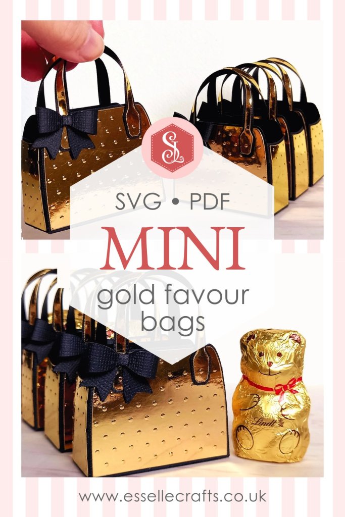 Mini Gold Favour Bags Blog by Esselle Crafts