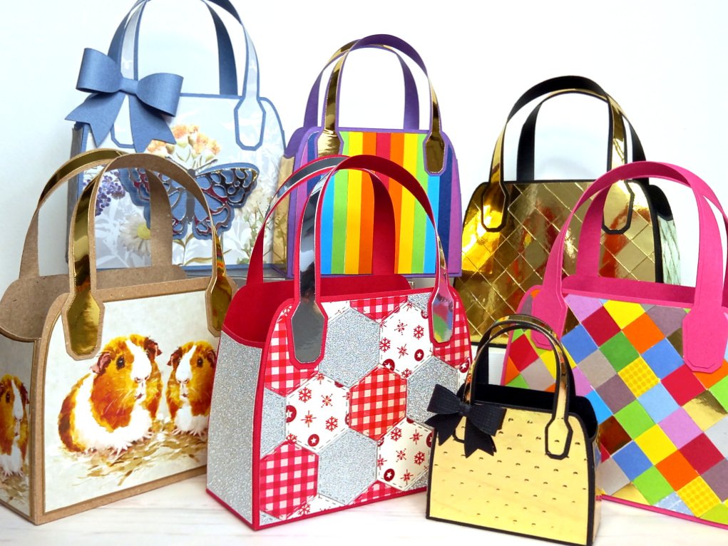 Seven Upcycled Favour Bags by Esselle Crafts