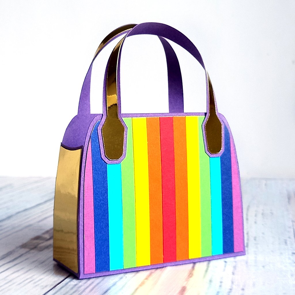 Upcycled Rainbow Favour Bag by Esselle Crafts