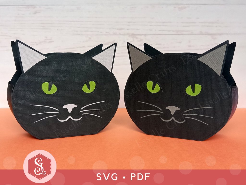Two Black Cat Favour Boxes