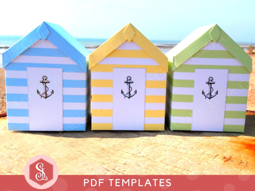 Beach Hut Favour Boxes for Beach Theme Party Gifts
