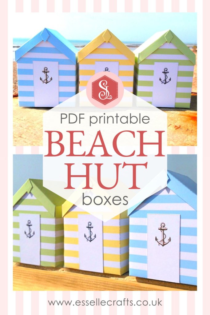 Beach Hut Favour Boxes Blog Post by Esselle Crafts