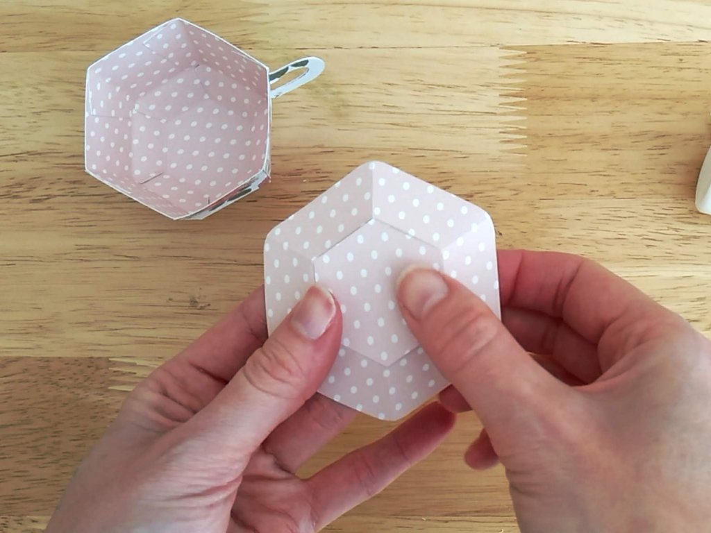 Pink Vintage Style Teacup and Saucer Favour Box by Esselle Crafts