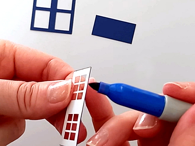 Paper Craft Police Box Teapot Box Lantern for Gift Giving