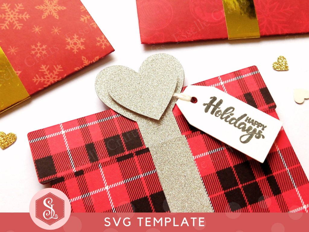 Paper Craft Christmas Present Gift Card Holder for Special Occasions