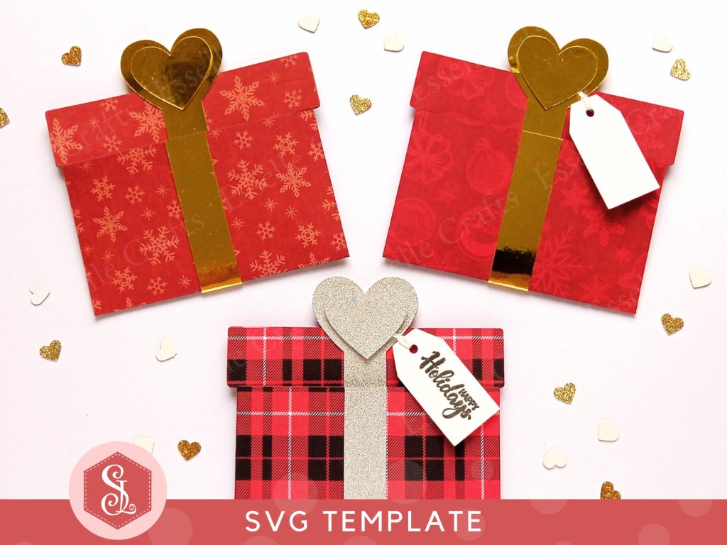 Paper Craft Christmas Present Gift Card Holders for Special Occasions