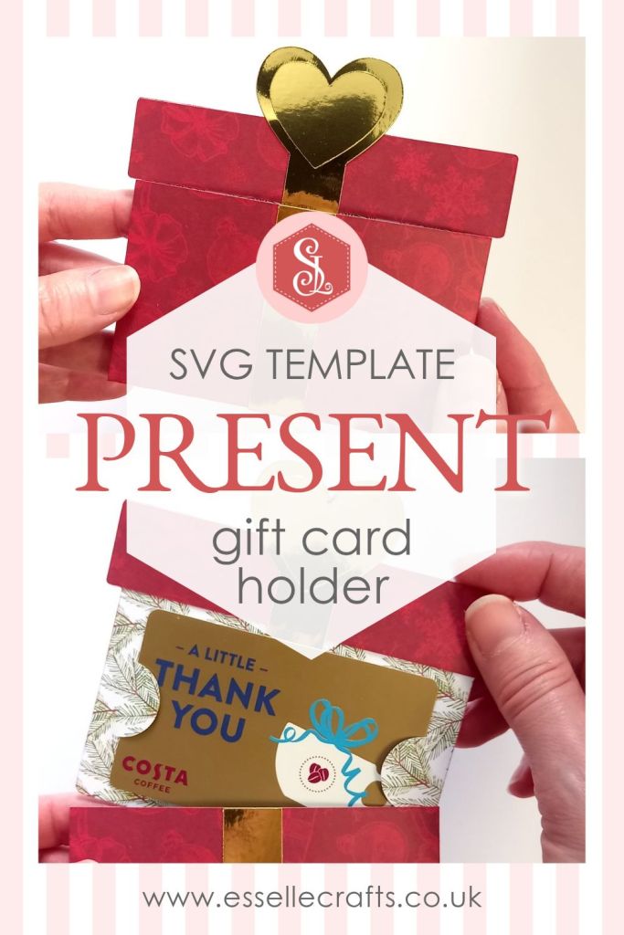 Paper Craft Christmas Present Gift Card Holder for Special Occasions