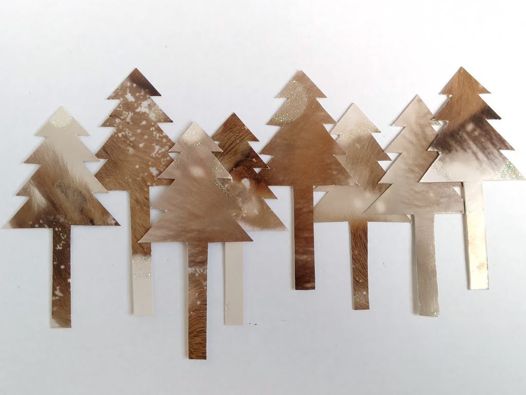 Upcycled Winter Tree Box Card by Esselle Crafts