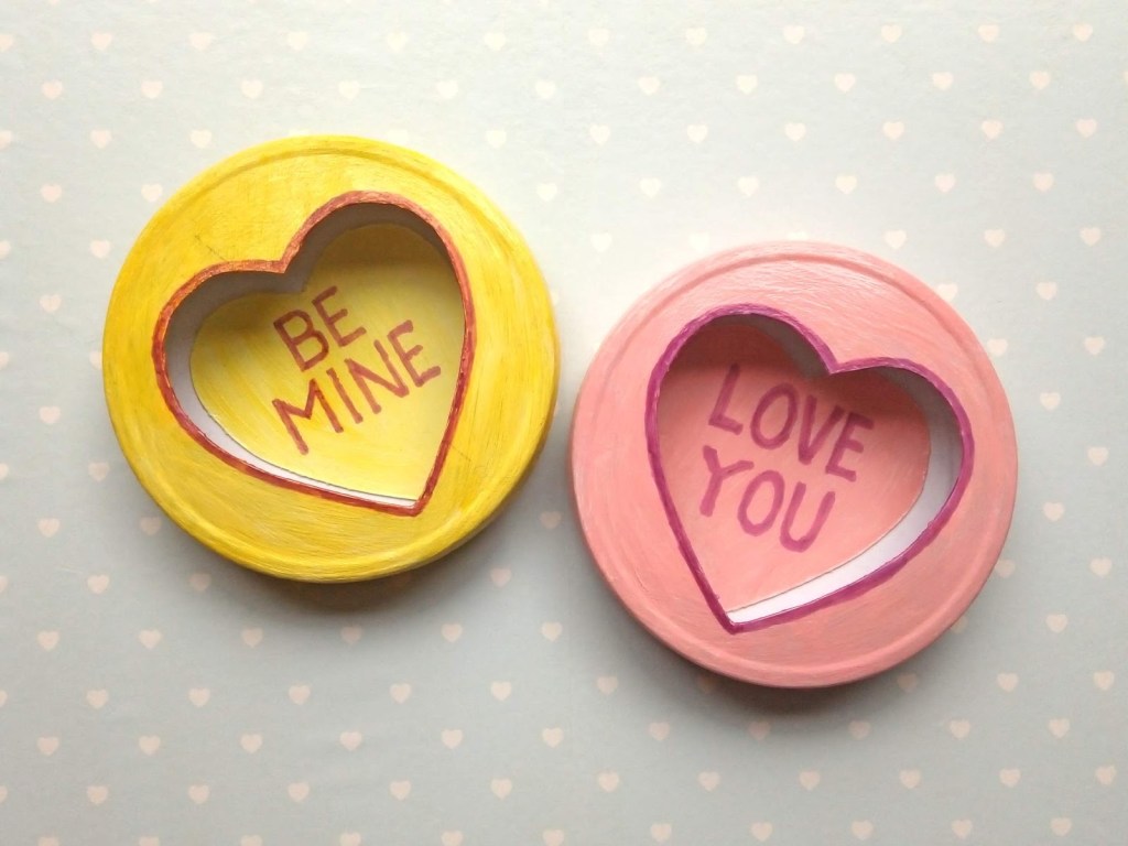 Upcycled Love Heart Gift Box for Valentine's Day