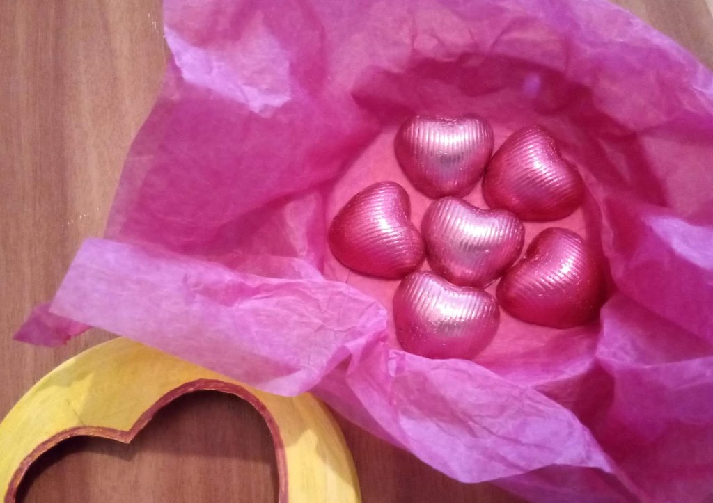 Upcycled Love Heart Gift Box for Valentine's Day