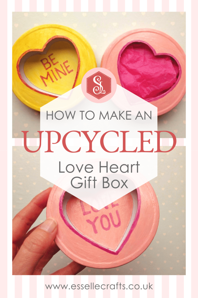 How to Make an Upcycled Love Heart Gift Box for Valentine's Day