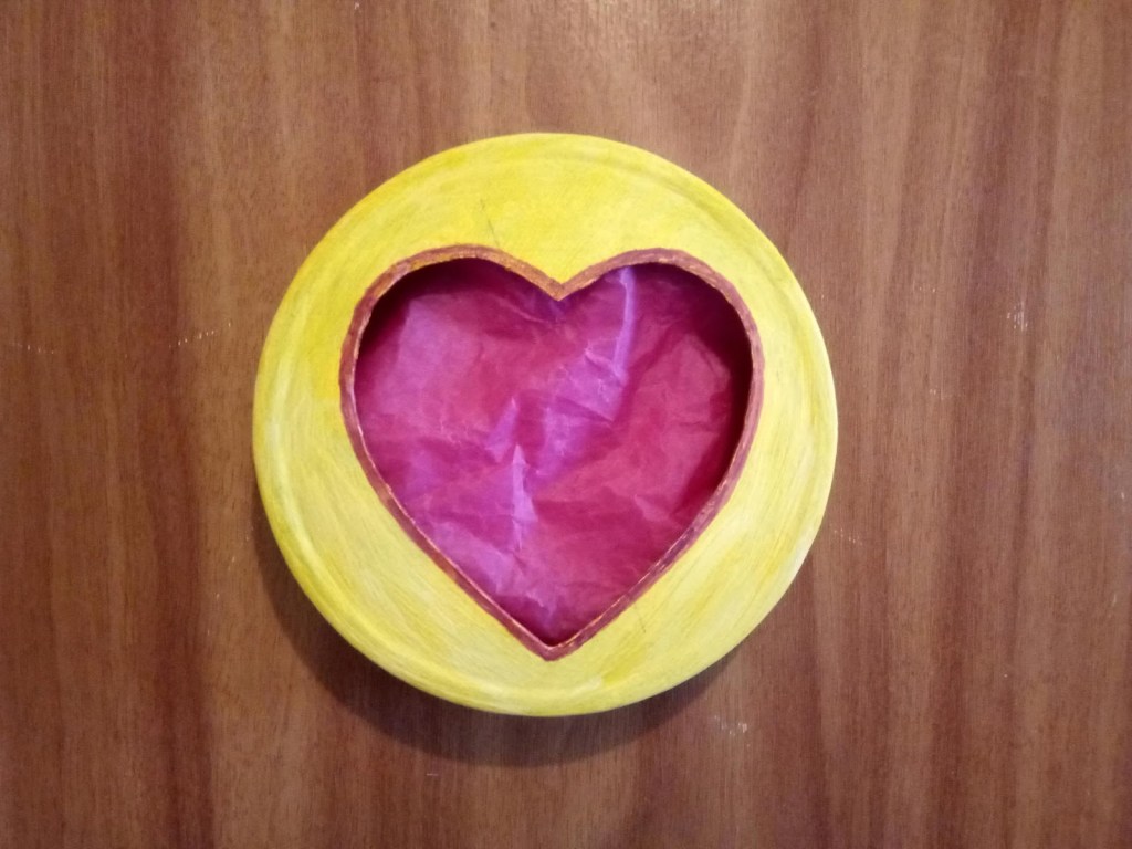 Upcycled Love Heart Gift Box for Valentine's Day