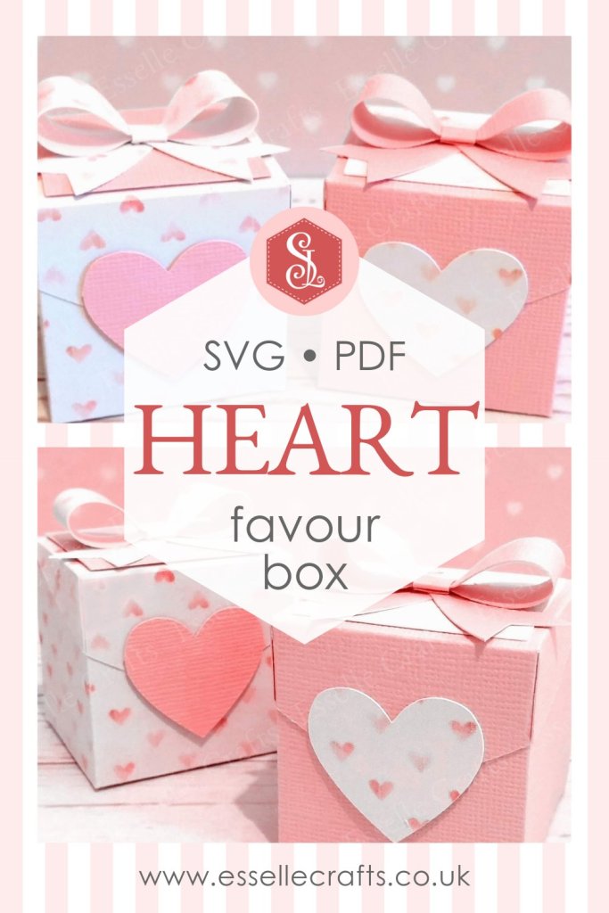 Paper Craft Heart Favour Box for Valentine's Day