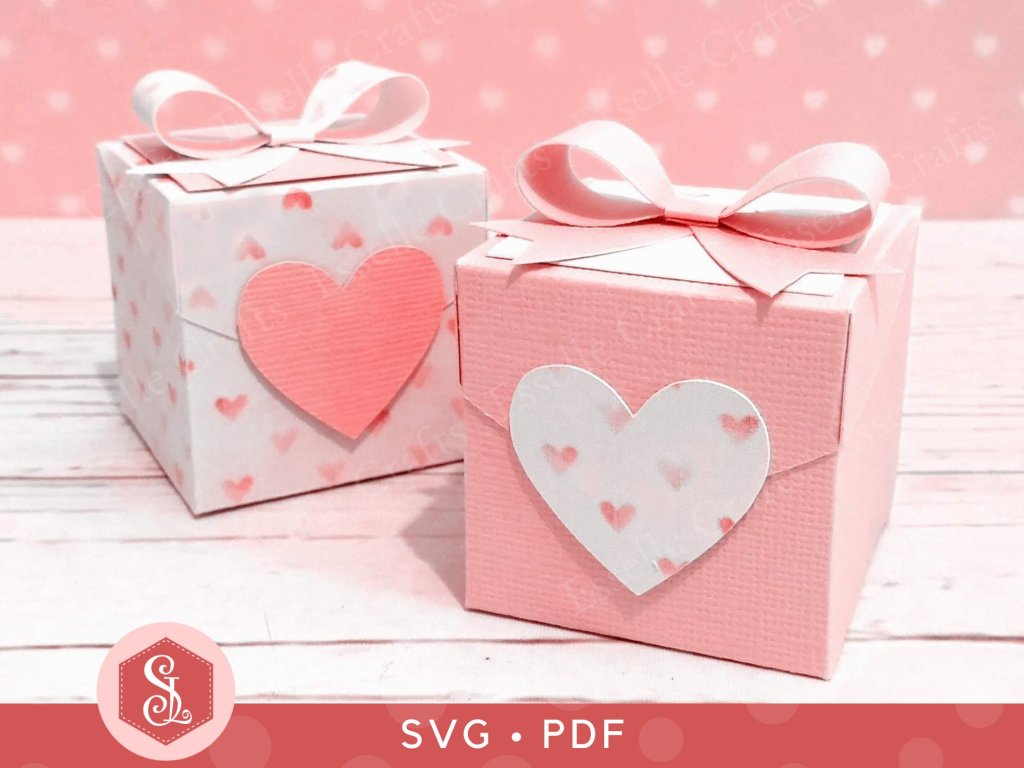 Paper Craft Heart Favour Box for Valentine's Day