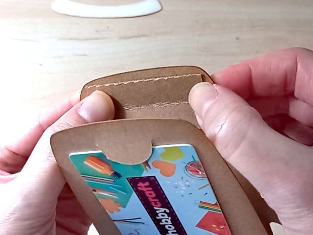 Making a papercraft gift card holder in the style of a pumpkin spice latte mug.